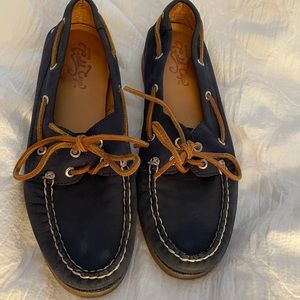 Sperry Topsider Women’s Navy Gold Cup Boat Shoe